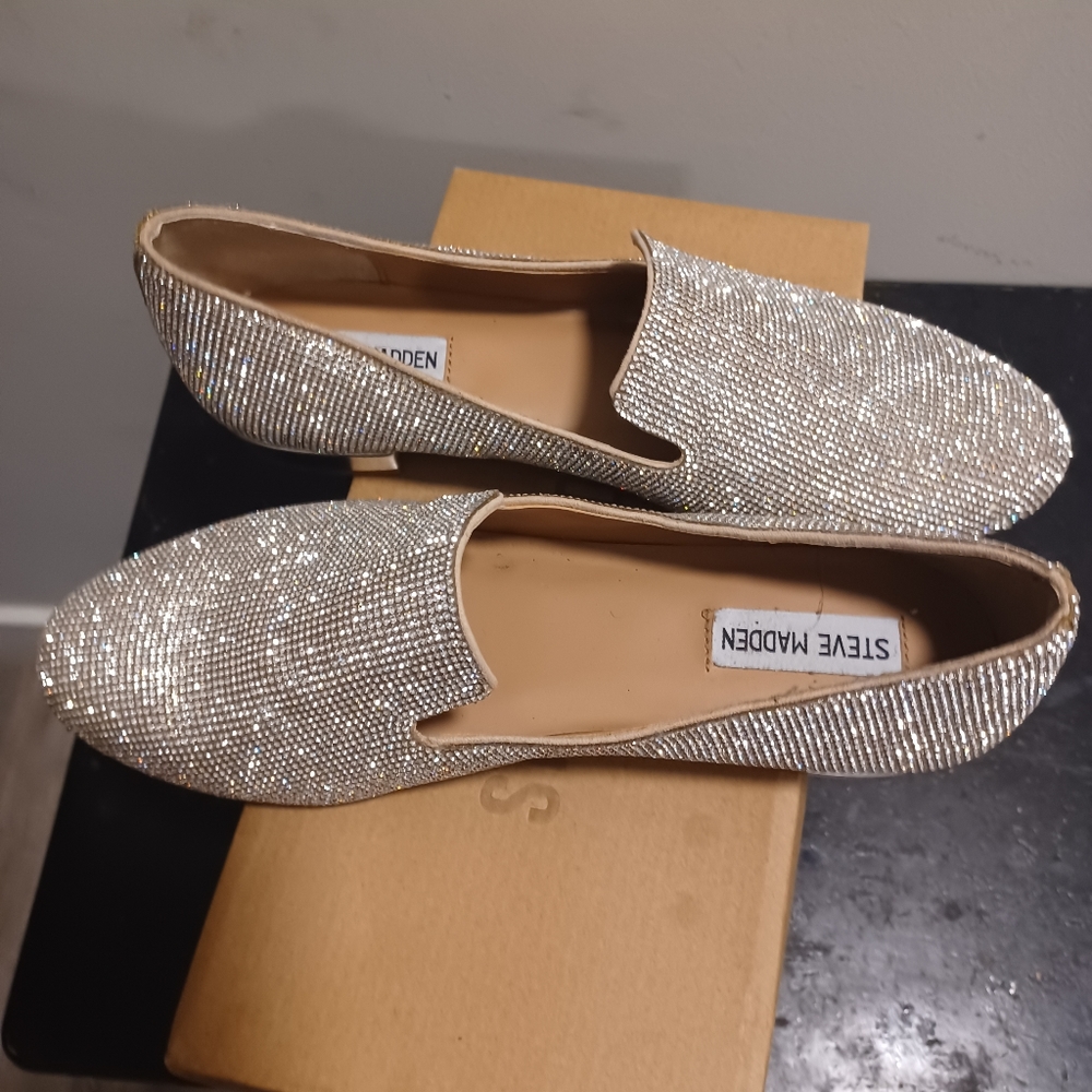 COPY - SLIVER BLING LOAFERS